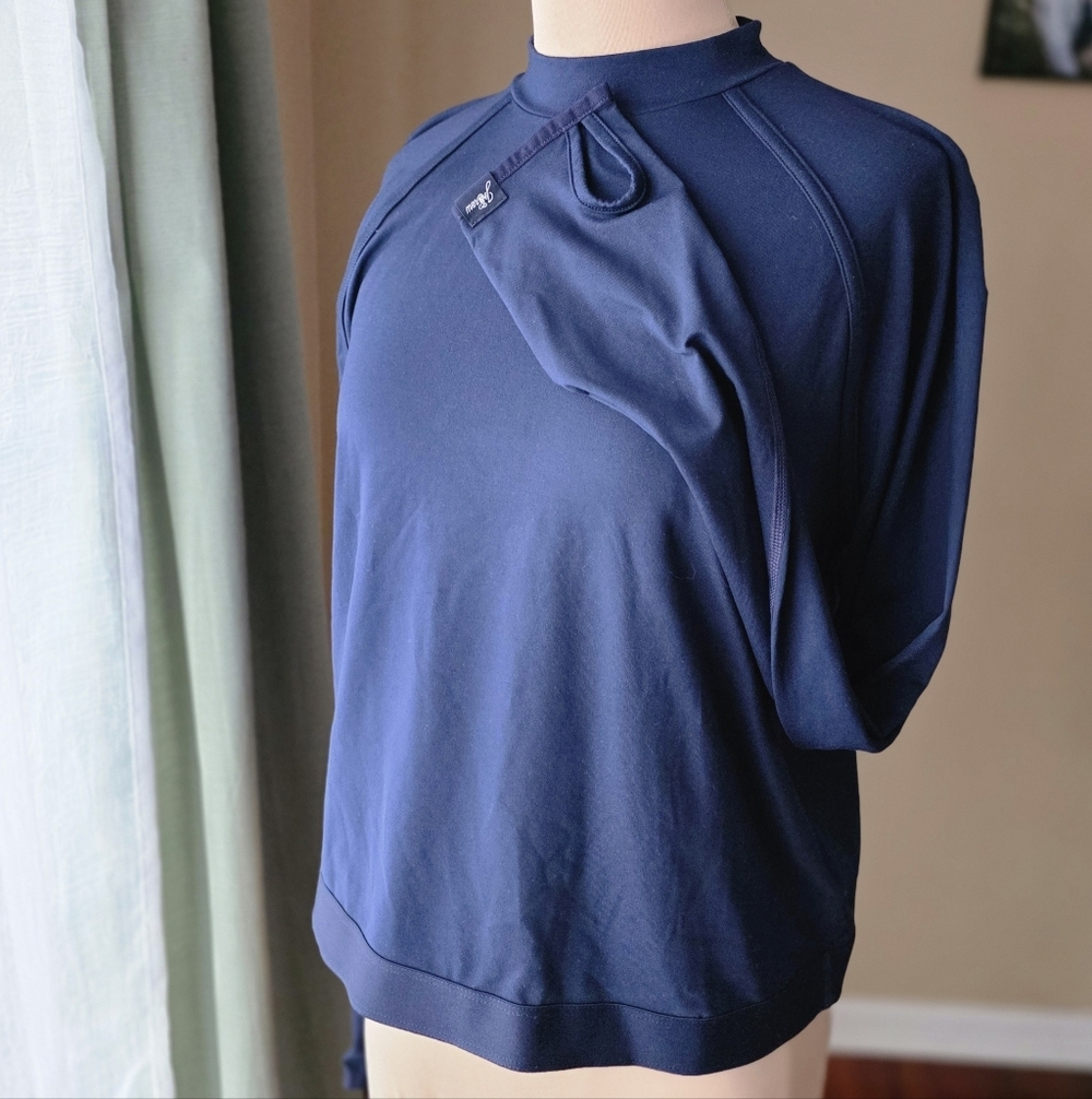 J.Crew x New Balance Navy Vent Back Athletic Top, Size XL